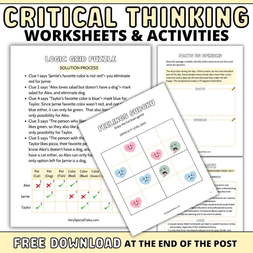 Games For Teens 36 Fun Critical Thinking Games And Activities For Kids Printable Very Special Tales Risk Board Game