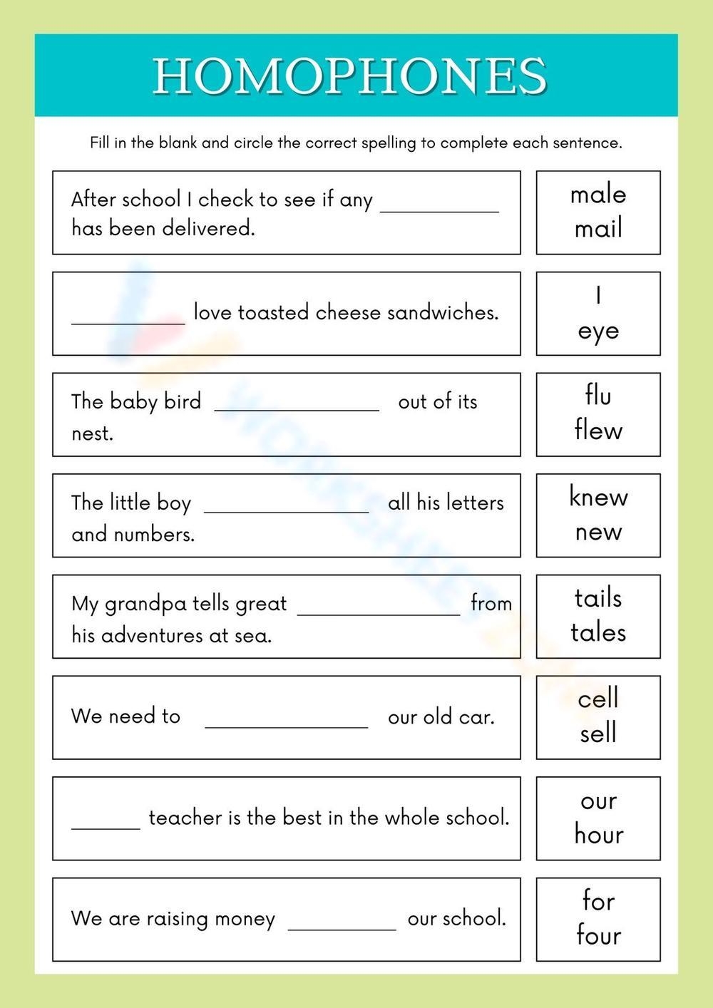 Grade 2 Homophones Worksheet Worksheets Library Grade 2 Homophones Worksheet Worksheets Library