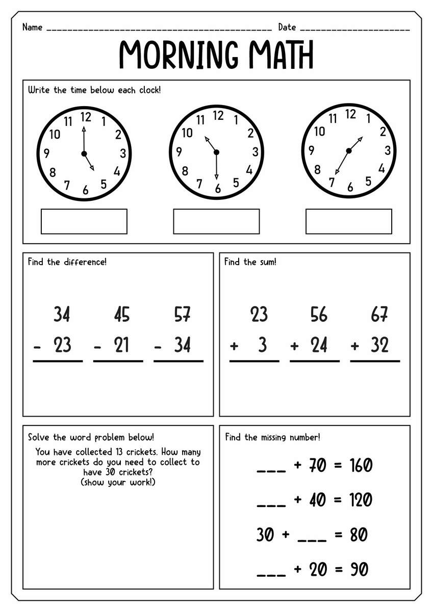 Grade 2 Worksheets Grade 2 Worksheets