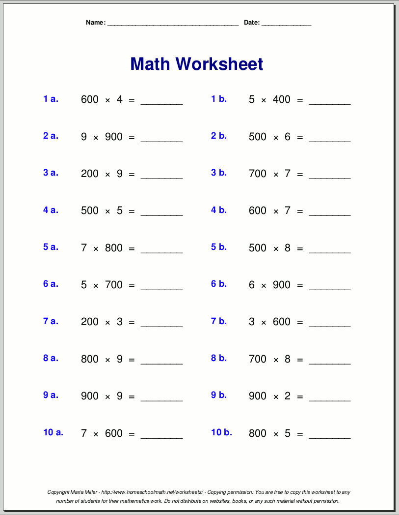 Grade 4 Multiplication Worksheets Free 2 Digit By 3 Digit Multiplication Worksheets Teach Prints