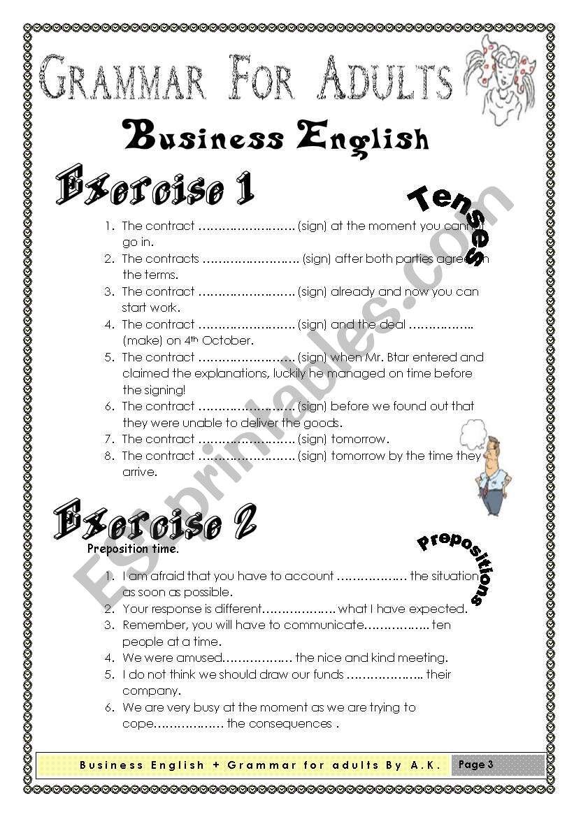 Grammar For Adults Business English ESL Worksheet By Allakoalla Worksheets Library Grammar For Adults Business English ESL Worksheet By Allakoalla Worksheets Library