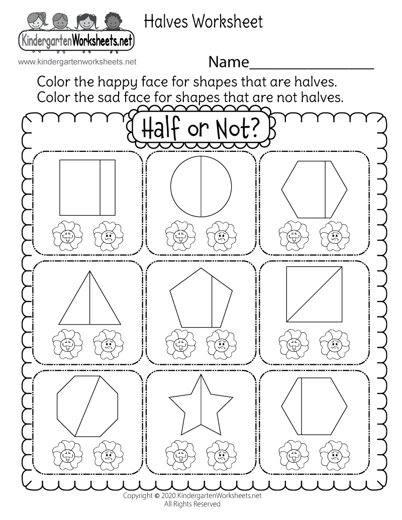Halves Worksheet Free Printable Digital PDF Halves Worksheet Free Printable Digital PDF