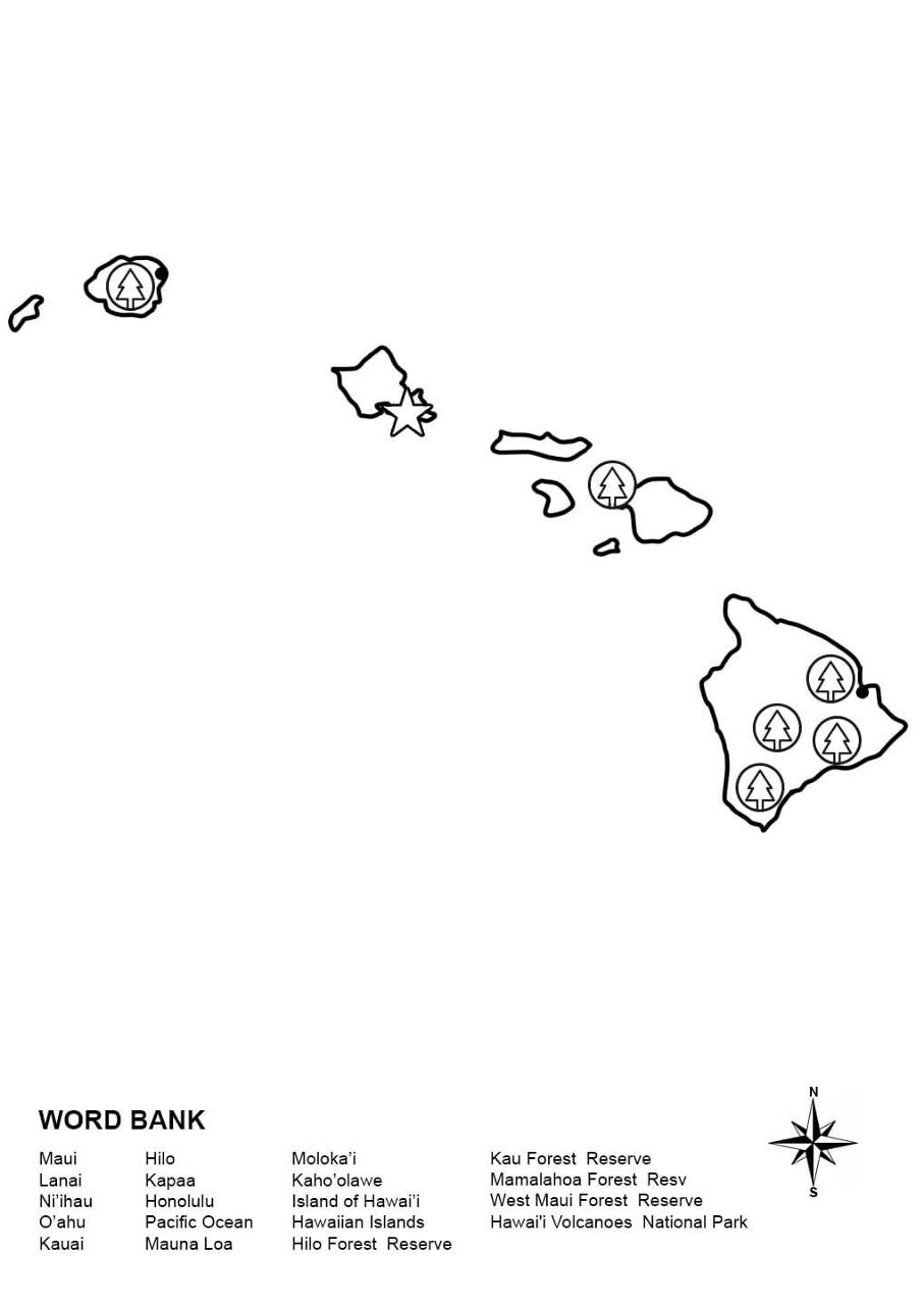 Hawaii Map Worksheet Coloring Page Free Printable Hawaii Map Worksheet Coloring Page Free Printable