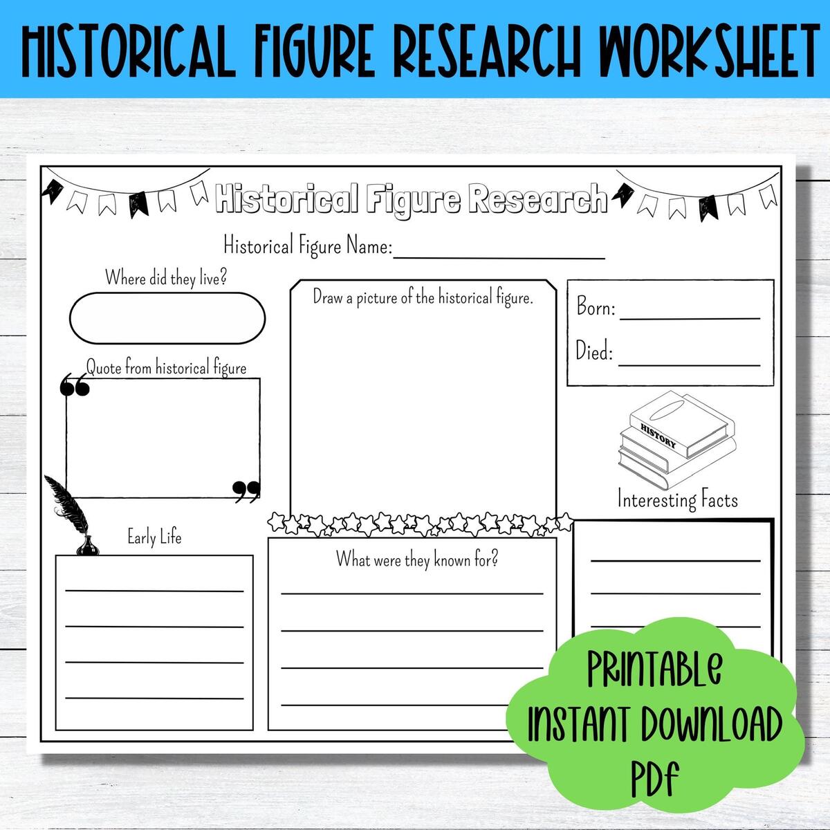 FREE Printable Book Report Worksheets And Template Form