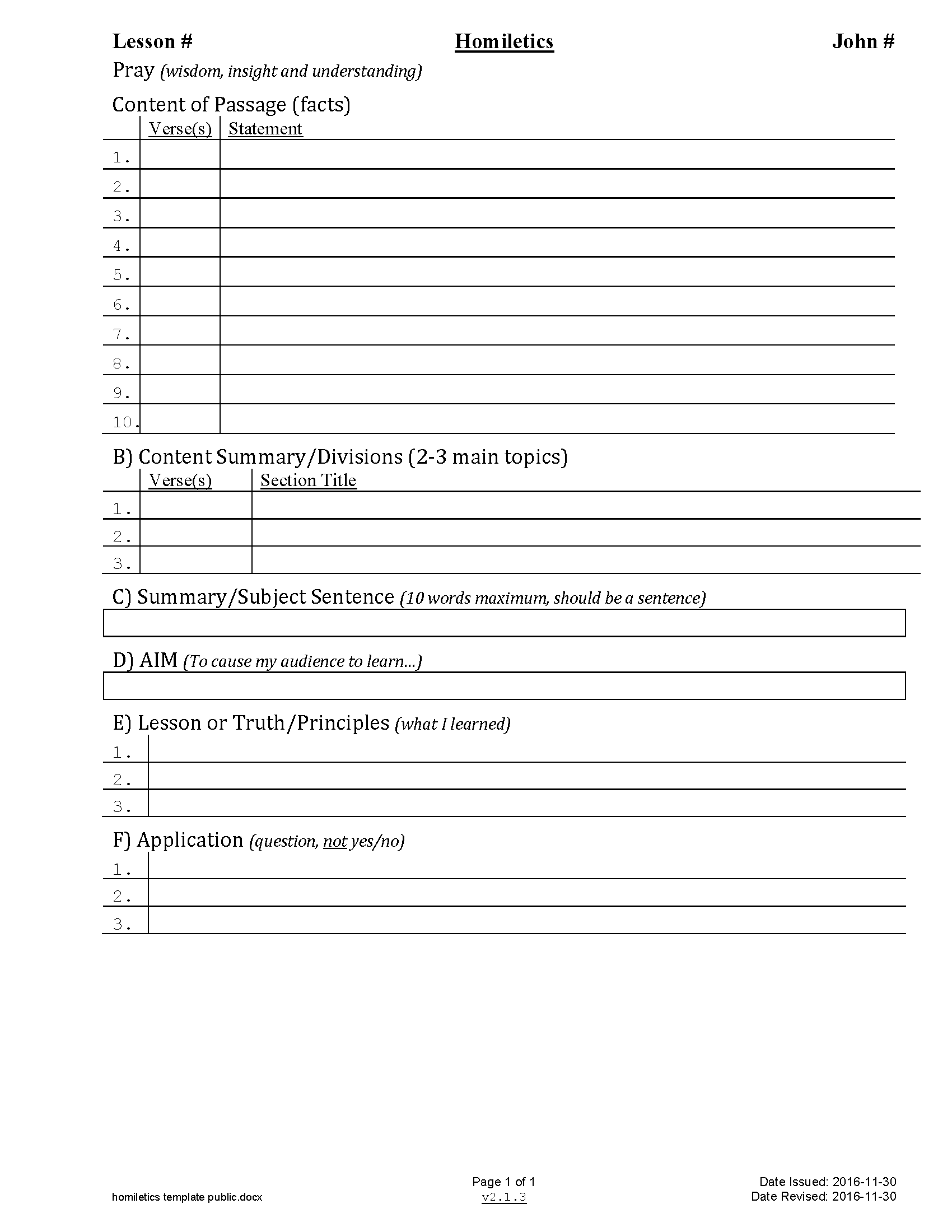 Homeletics Template Bible Study Printables Bible Study Worksheets Library Homeletics Template Bible Study Printables Bible Study Worksheets Library