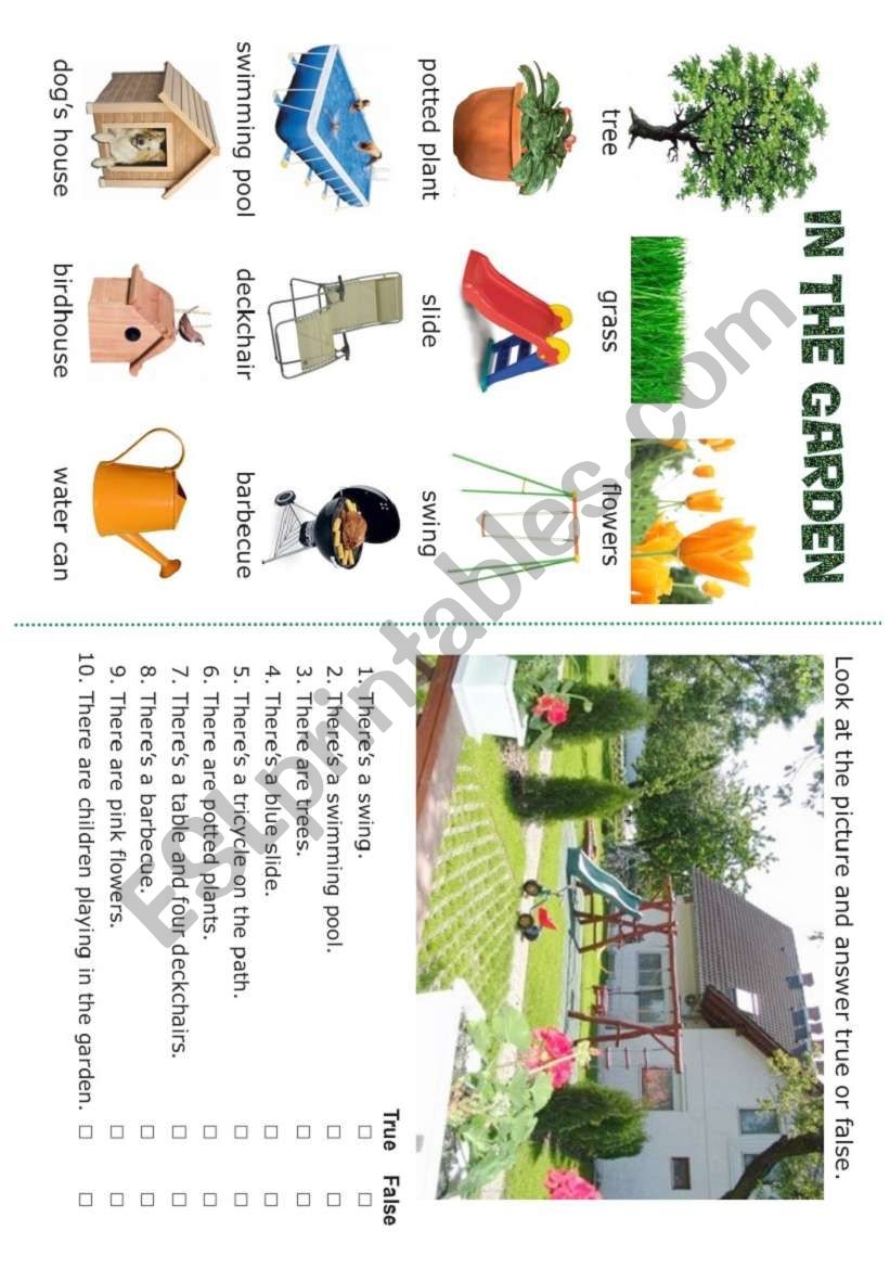 HOUSE In The Garden 5 5 ESL Worksheet By Robirimini HOUSE In The Garden 5 5 ESL Worksheet By Robirimini