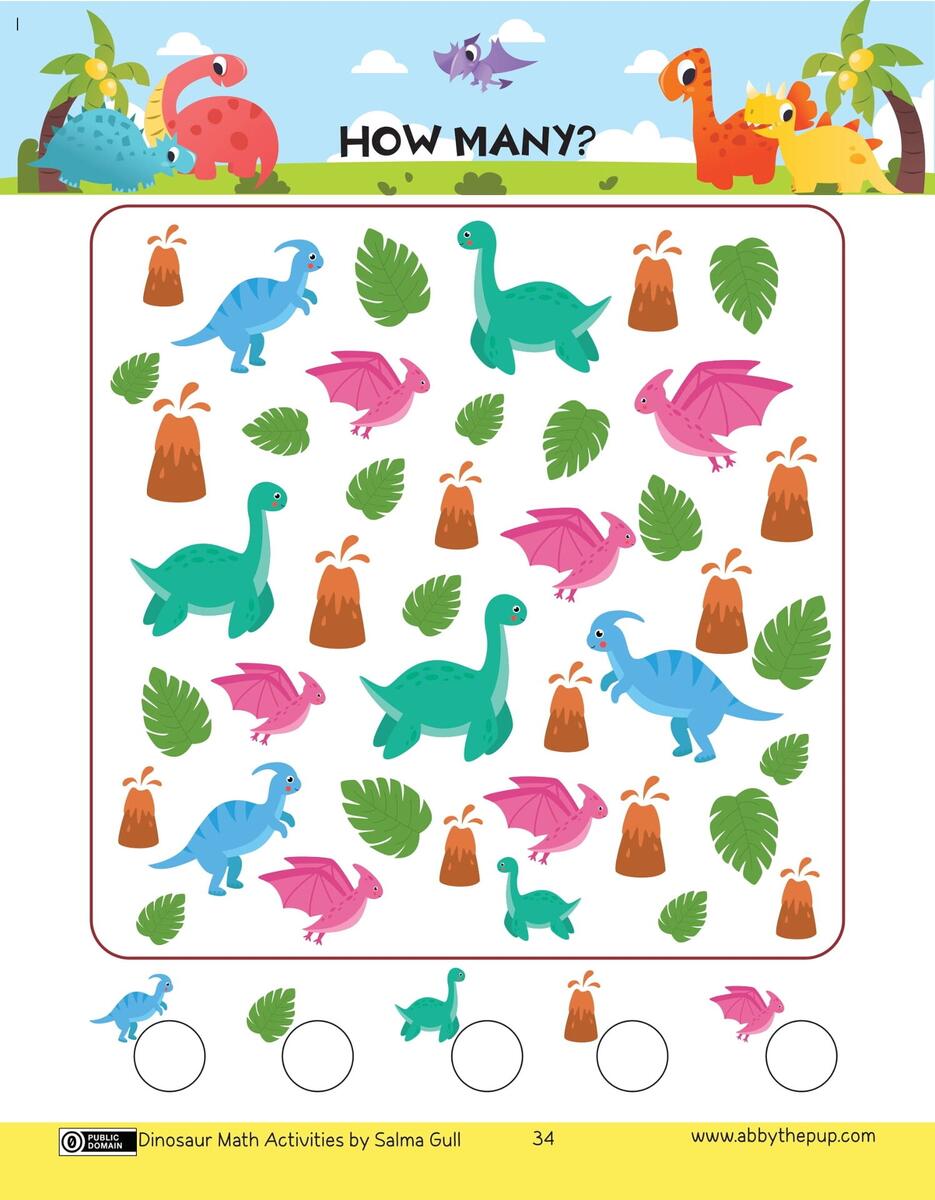 Free Printables Dinosaur Worksheets