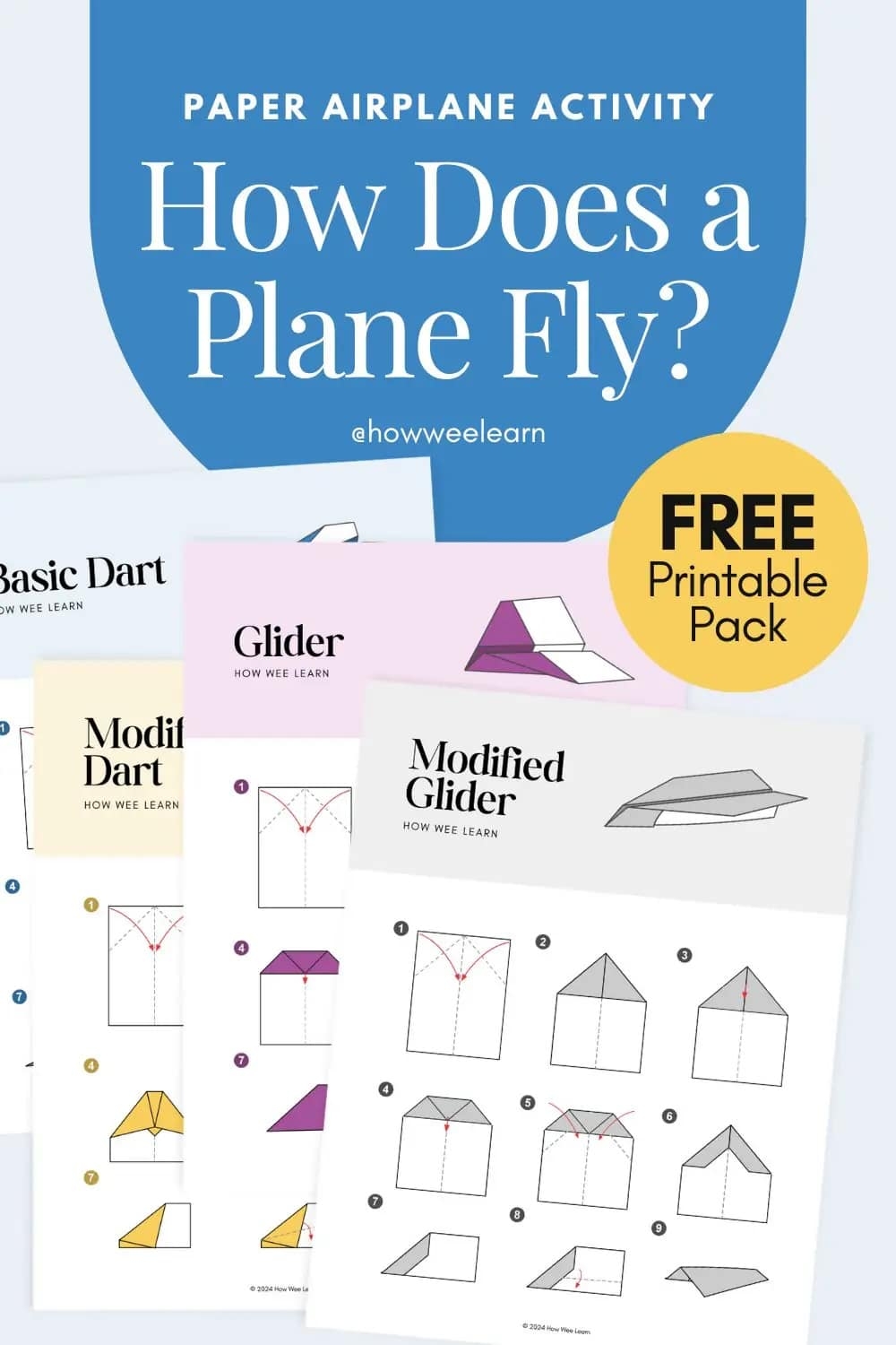 How We Fly Paper Airplane Printable Pack Free Homeschool Deals How We Fly Paper Airplane Printable Pack Free Homeschool Deals