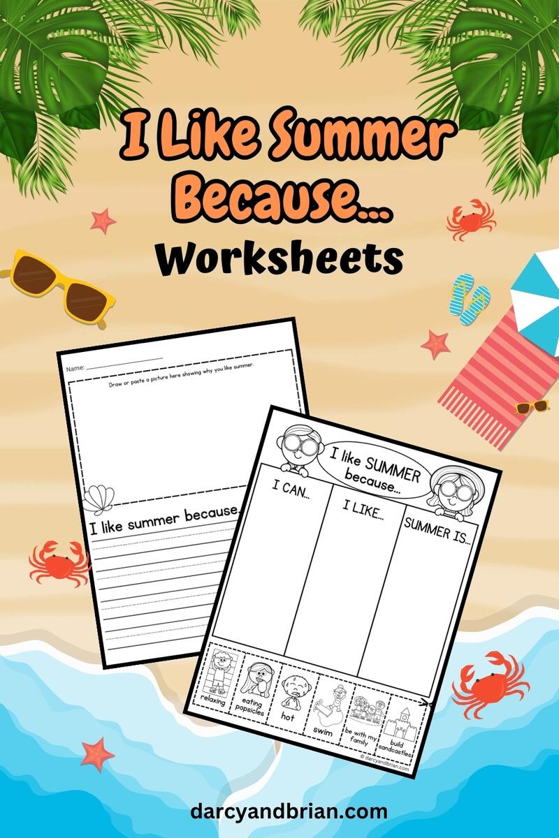 I Like Summer Because Worksheet Free Printable For Kids I Like Summer Because Worksheet Free Printable For Kids