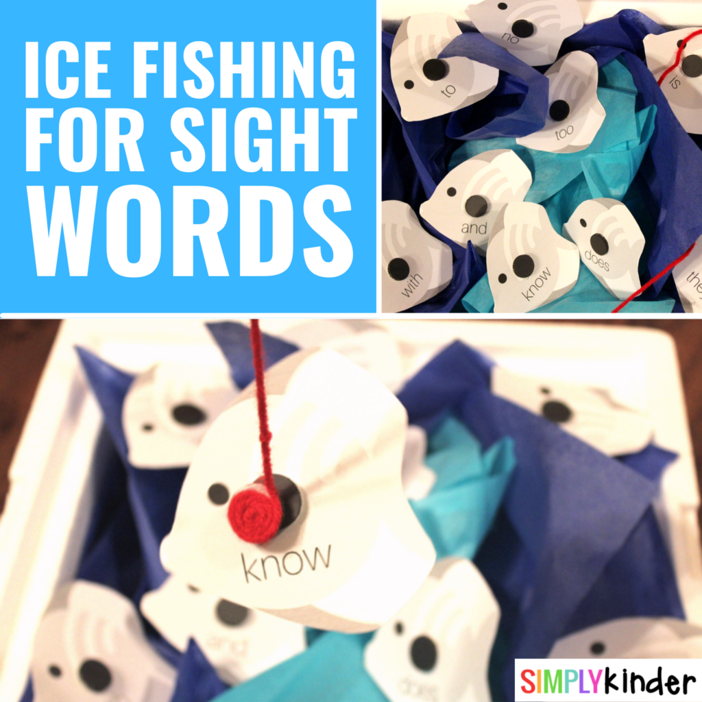 Ice Fishing For Sight Words Simply Kinder