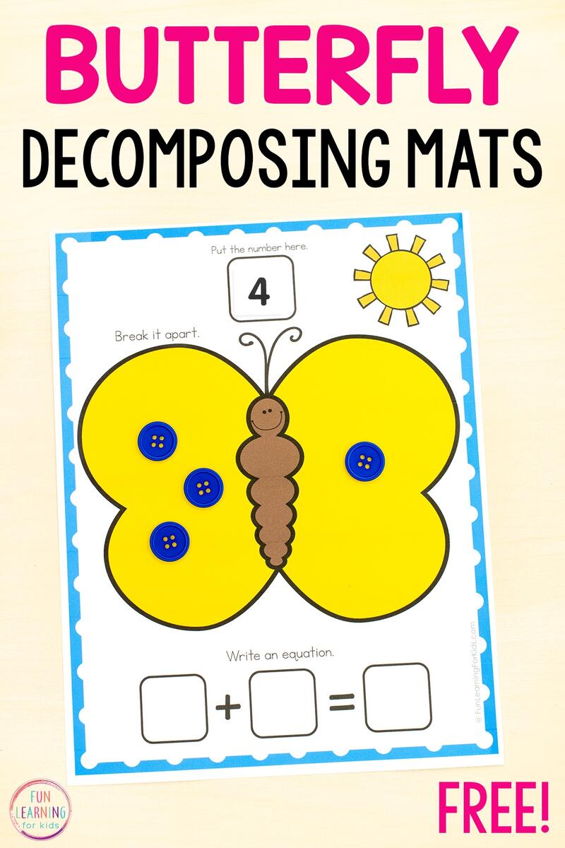 Insect Decomposing Numbers Mat