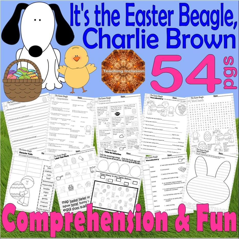 It S The Easter Beagle Charlie Brown TV Read Aloud Book Companion Comprehension Worksheets Made By Teachers It S The Easter Beagle Charlie Brown TV Read Aloud Book Companion Comprehension Worksheets Made By Teachers