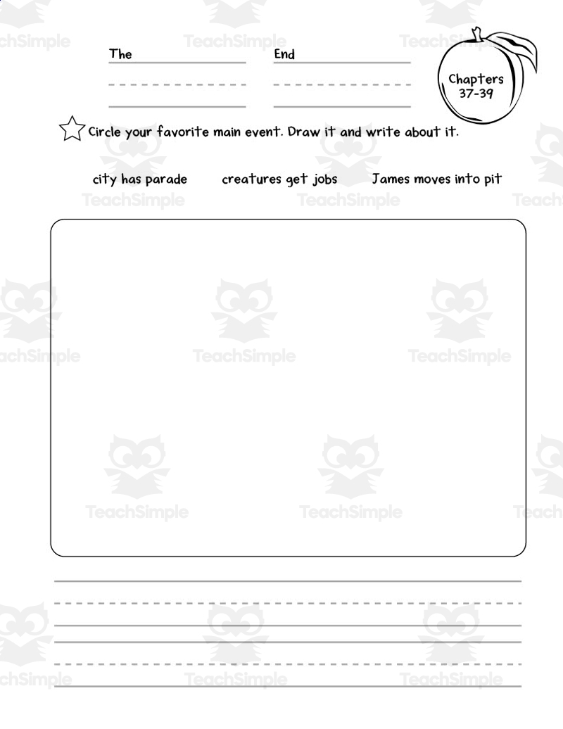 James And The Giant Peach Book Companion Packet For 1st 2nd Grade By Teach Simple James And The Giant Peach Book Companion Packet For 1st 2nd Grade By Teach Simple