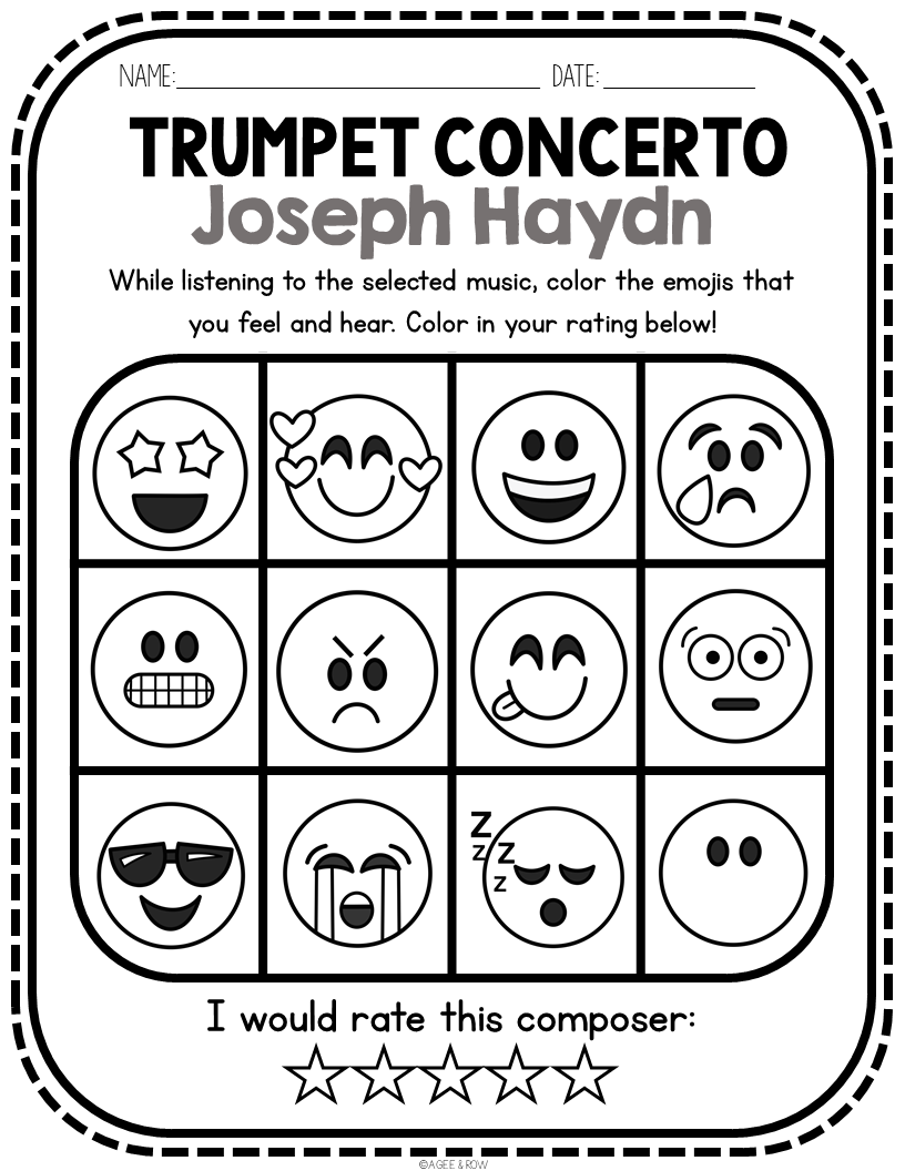 Joseph Haydn Classical Music SEL Listening Activities Packet For March Made By Teachers Joseph Haydn Classical Music SEL Listening Activities Packet For March Made By Teachers