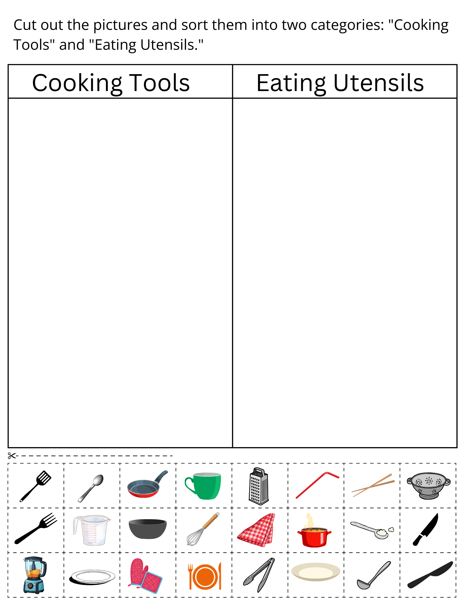 Kids Kindergarten Things In The Kitchen Worksheet Preschool Kitchen Tools Made By Teachers Kids Kindergarten Things In The Kitchen Worksheet Preschool Kitchen Tools Made By Teachers