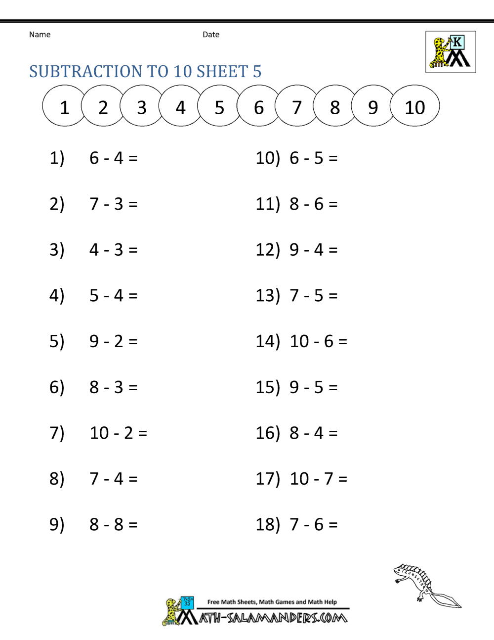 Free Printable Customizable Math Worksheets Canva