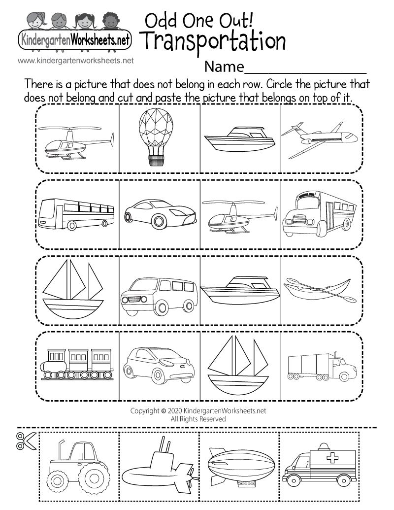 Land Water Or Air Transportation Worksheet Free Printable Digital PDF Printable Land Air Water Transportation Matching Activity