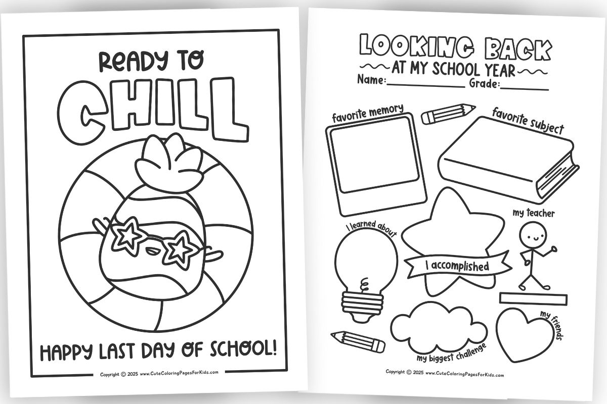 Last Day Of School Coloring Pages Free Printable PDFs Cute Coloring Pages For Kids Last Day Of School Coloring Pages Free Printable PDFs Cute Coloring Pages For Kids