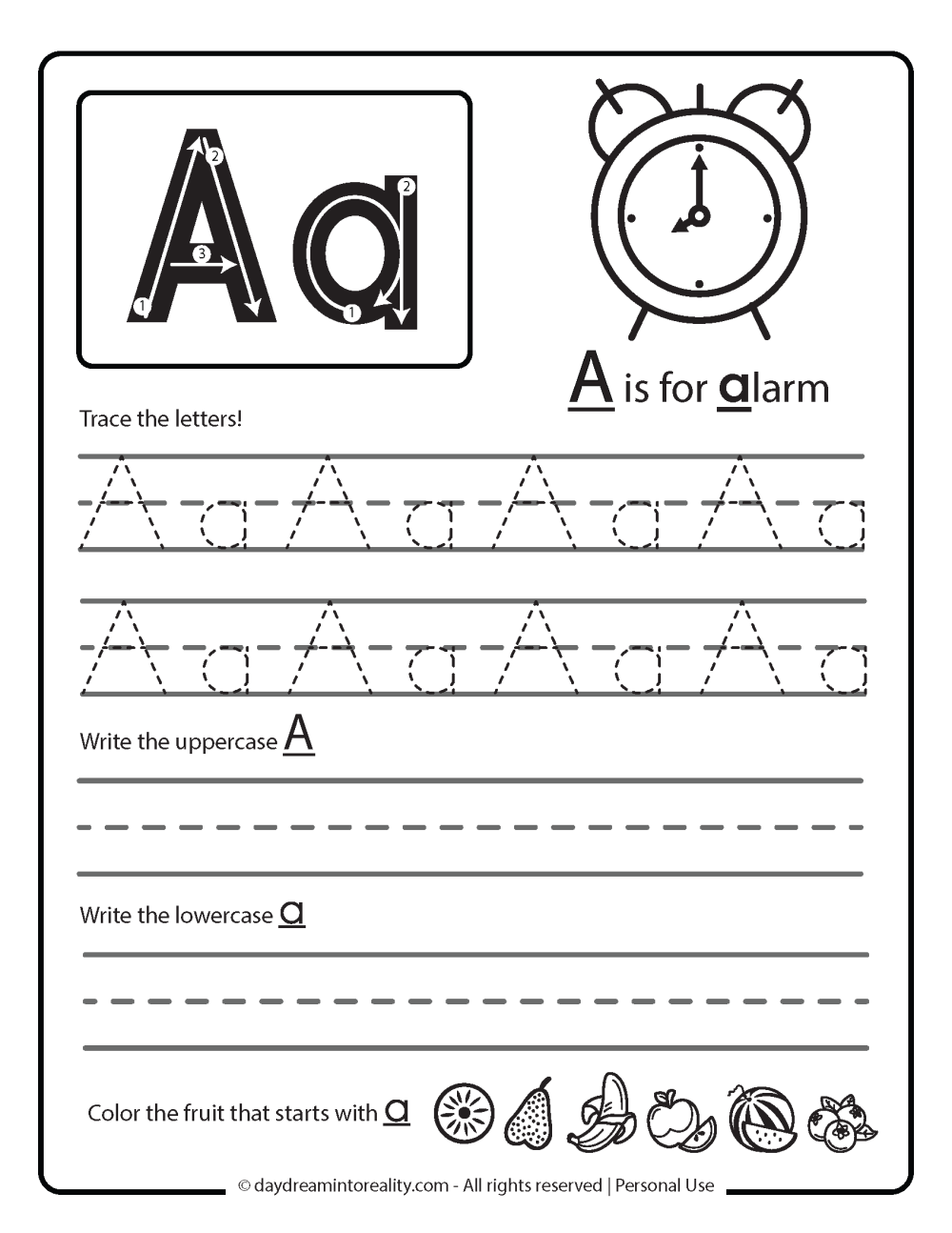 Letter A Worksheets 50 Free PDF Printables Daydream Into Reality Letter A Worksheets 50 Free PDF Printables Daydream Into Reality