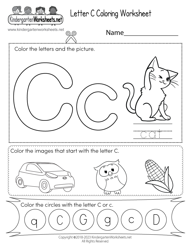 Letter C Coloring Worksheet Free Printable Digital PDF Free Printable Letter C Color By Number Worksheets The Keeper Of The Memories
