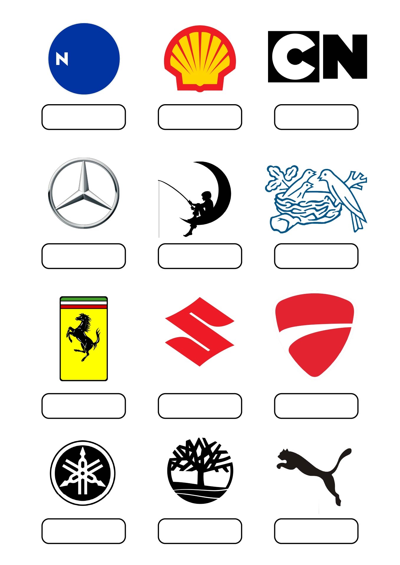 Logo Trivia 10 Free PDF Printables Printablee