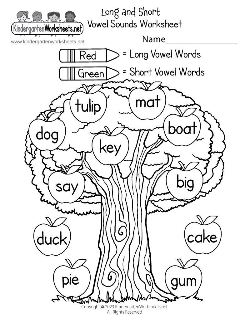 Long And Short Vowel Sounds Worksheet Free Printable Digital PDF Long Short Vowel Cut And Paste By Kinderclassacosta TPT