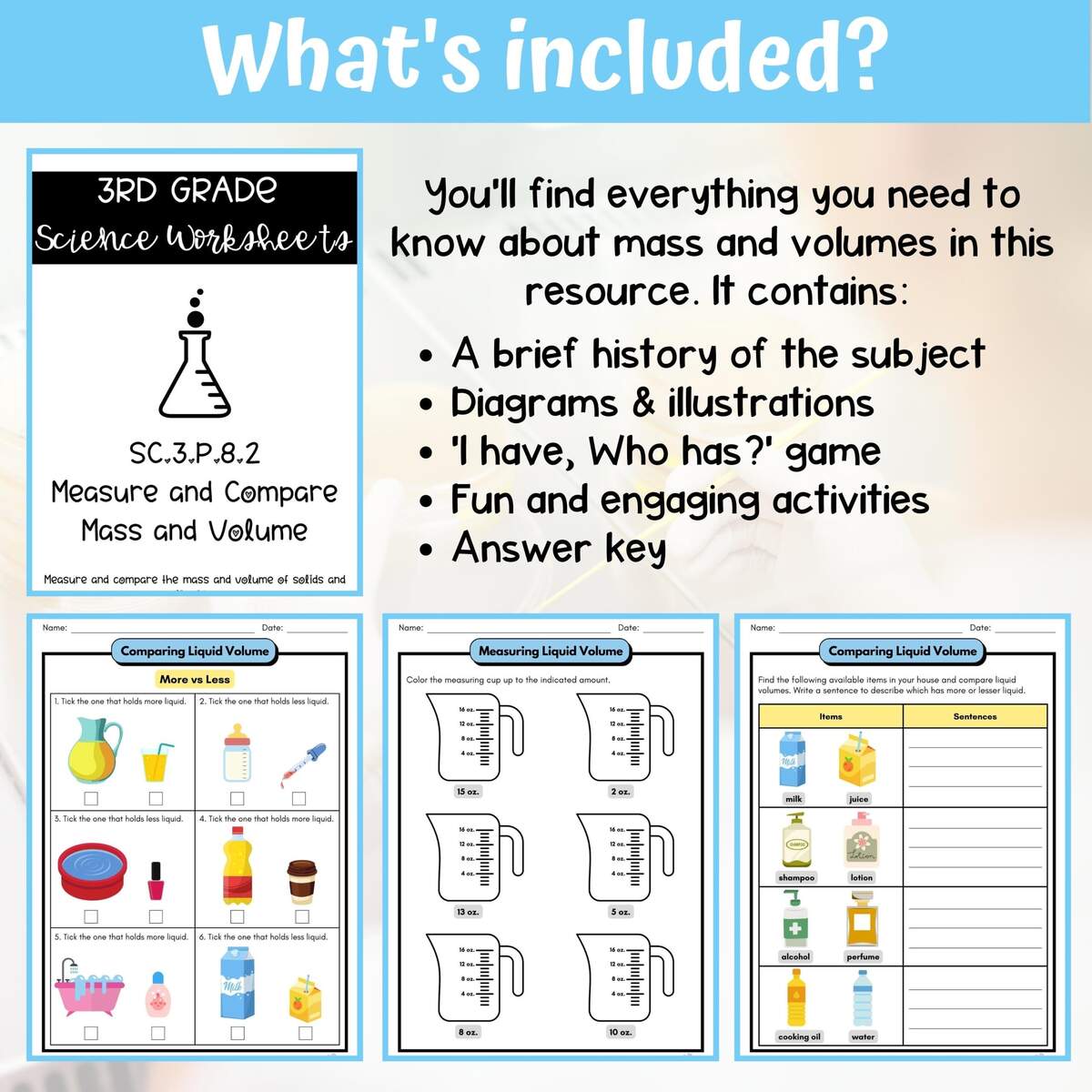 Mass And Volume Activity Answer Key 3rd Grade Physical Science Classful Mass And Volume Activity Answer Key 3rd Grade Physical Science Classful