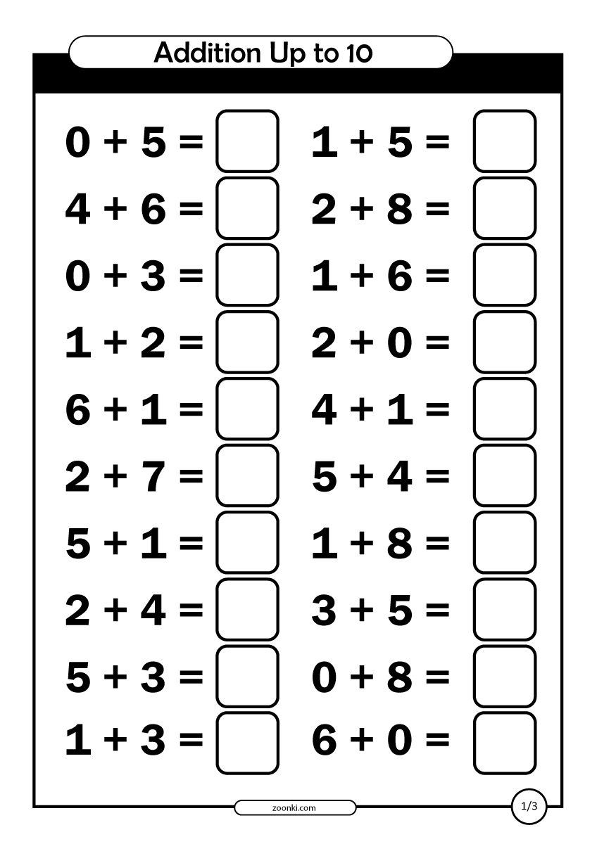 Addition Worksheets Free Printable Easy Math Problems Free Printables Lettering SVG Files Tools Apps