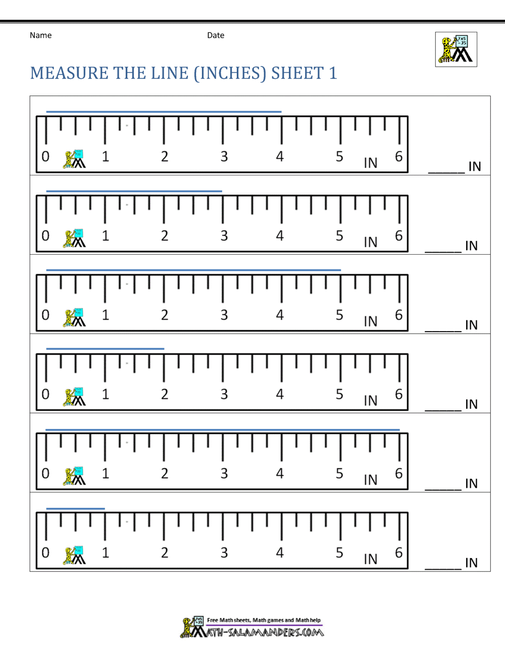 Measuring Length Worksheets Measuring Length Worksheets