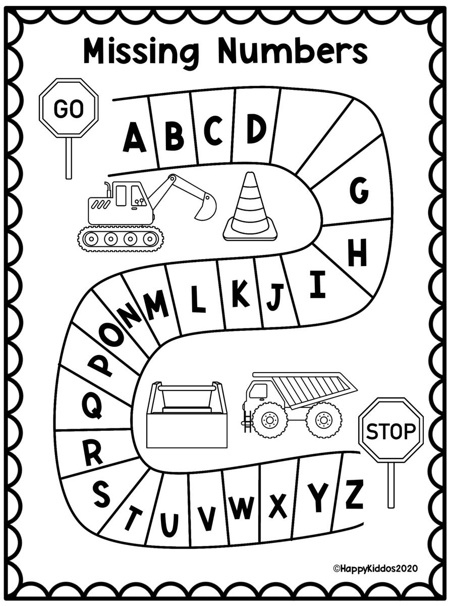 Missing Letters Worksheets Made By Teachers Missing Letter Worksheets Activity Pages Alphabet Letters Printables Instant Download Home Schooling Handwriting Practice Etsy