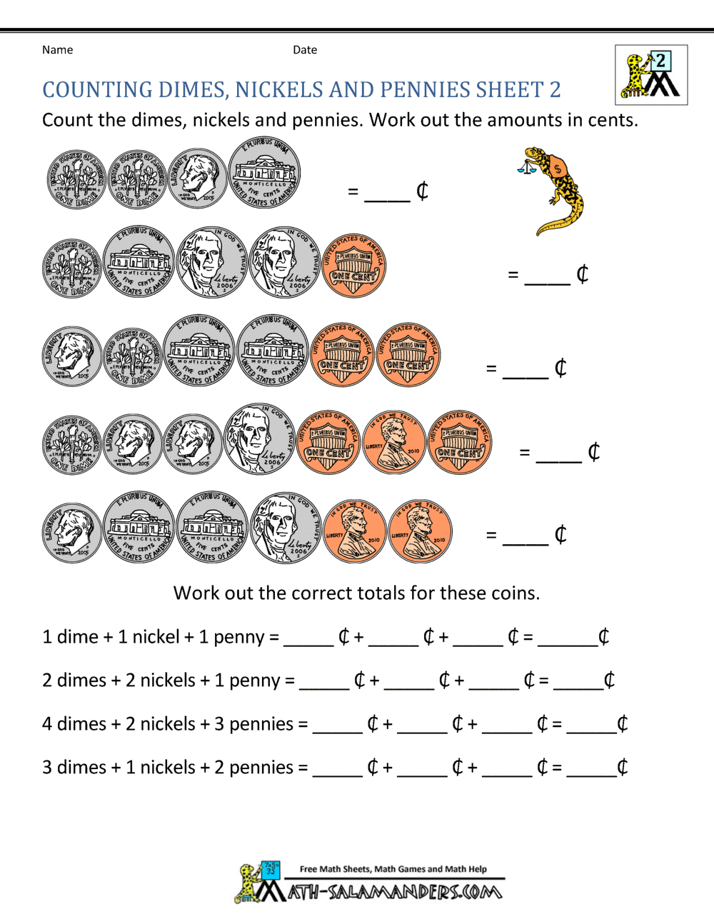 Money Worksheets For 2nd Grade FREE Printable 2nd Grade Math Minutes Worksheets Pdf