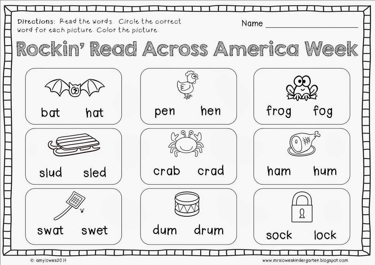 Mrs Lowes Kindergarten Korner Read Across America Week Activities Worksheets Library Mrs Lowes Kindergarten Korner Read Across America Week Activities Worksheets Library