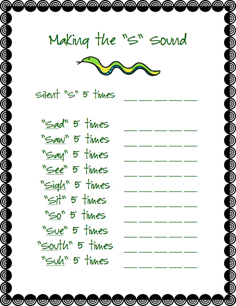 Ms Lane S SLP Materials Articulation S Data Sheet Isolation Syllables Ms Lane S SLP Materials Articulation S Data Sheet Isolation Syllables