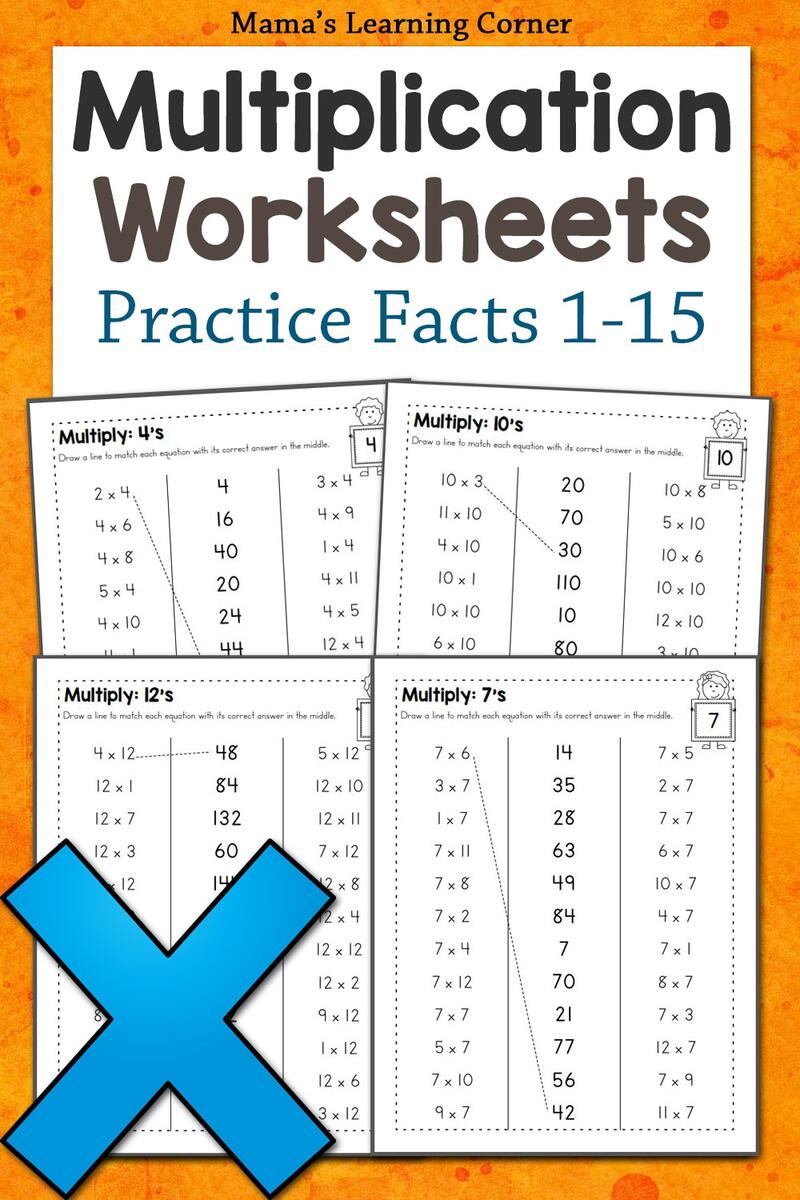 Multiplication Facts Worksheets Mamas Learning Corner Master Multiplication With Fun Free Printable Times Table Worksheets