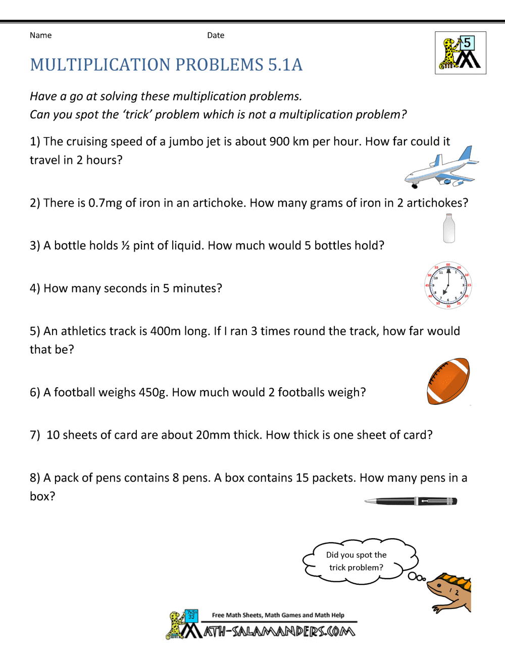 Multiplication Problems Printable 5th Grade Multiplication Problems Printable 5th Grade
