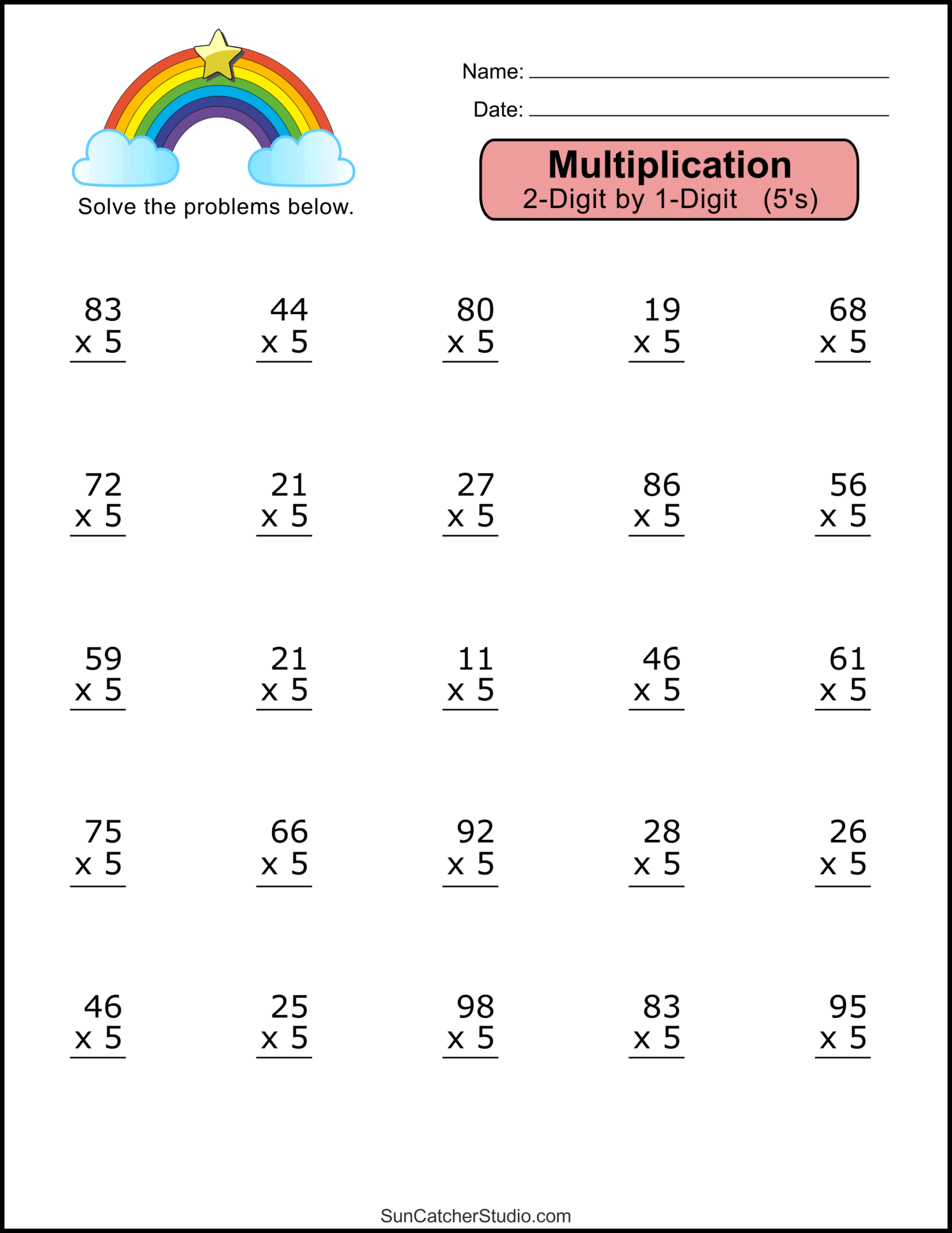 Free 2 Times Table Worksheets Fun Creative And Easy To Print