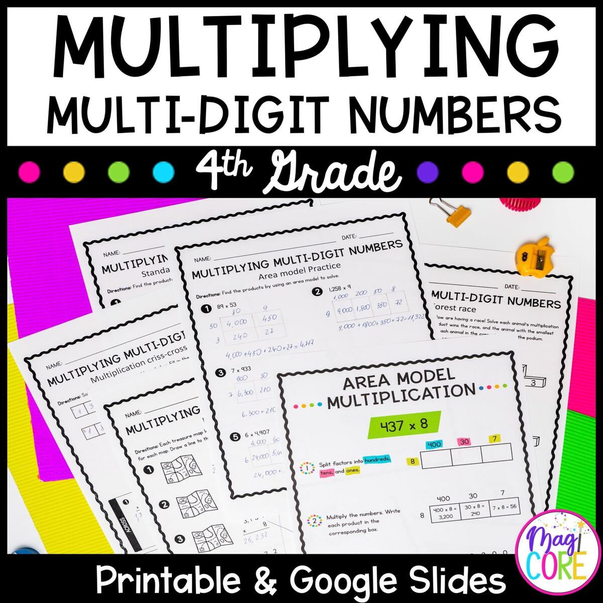 4 NBT B 5 Worksheets Printable 4th Grade Math Worksheets Cazoom Math