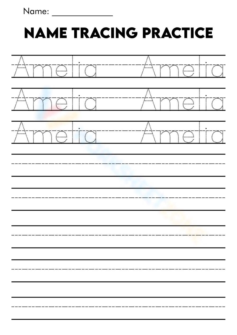 Name Tracing Worksheets Printable Editable Name Worksheets A To Z