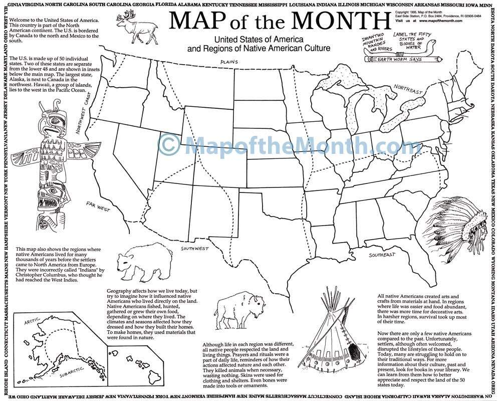 Native American Regions Map Worksheet 5 Native American Regions Map Worksheets The Clever Teacher