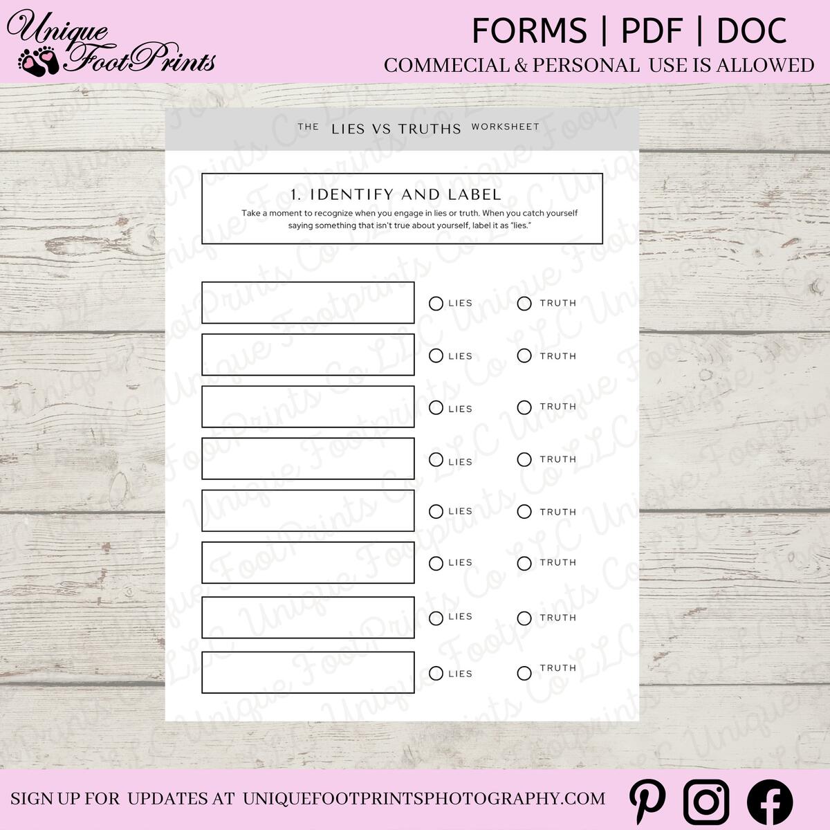 Negative Talk Lies Vs Truth Worksheet Lies Vs Truth Worksheets Negative Thoughts Mental Health Worksheets Social Skills Worksheets Etsy Negative Talk Lies Vs Truth Worksheet Lies Vs Truth Worksheets Negative Thoughts Mental Health Worksheets Social Skills Worksheets Etsy