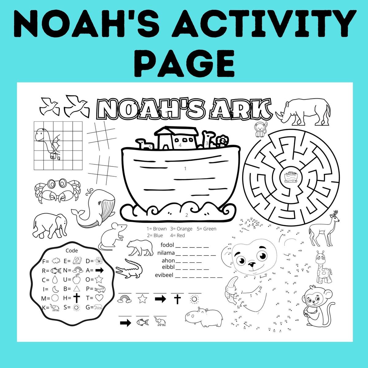 Noah S Ark Activity Sheet Bible Coloring Page For Kids Sunday School Craft Scripture Lesson Homeschool Church Genesis Old Testament Etsy Noah S Ark Activity Sheet Bible Coloring Page For Kids Sunday School Craft Scripture Lesson Homeschool Church Genesis Old Testament Etsy