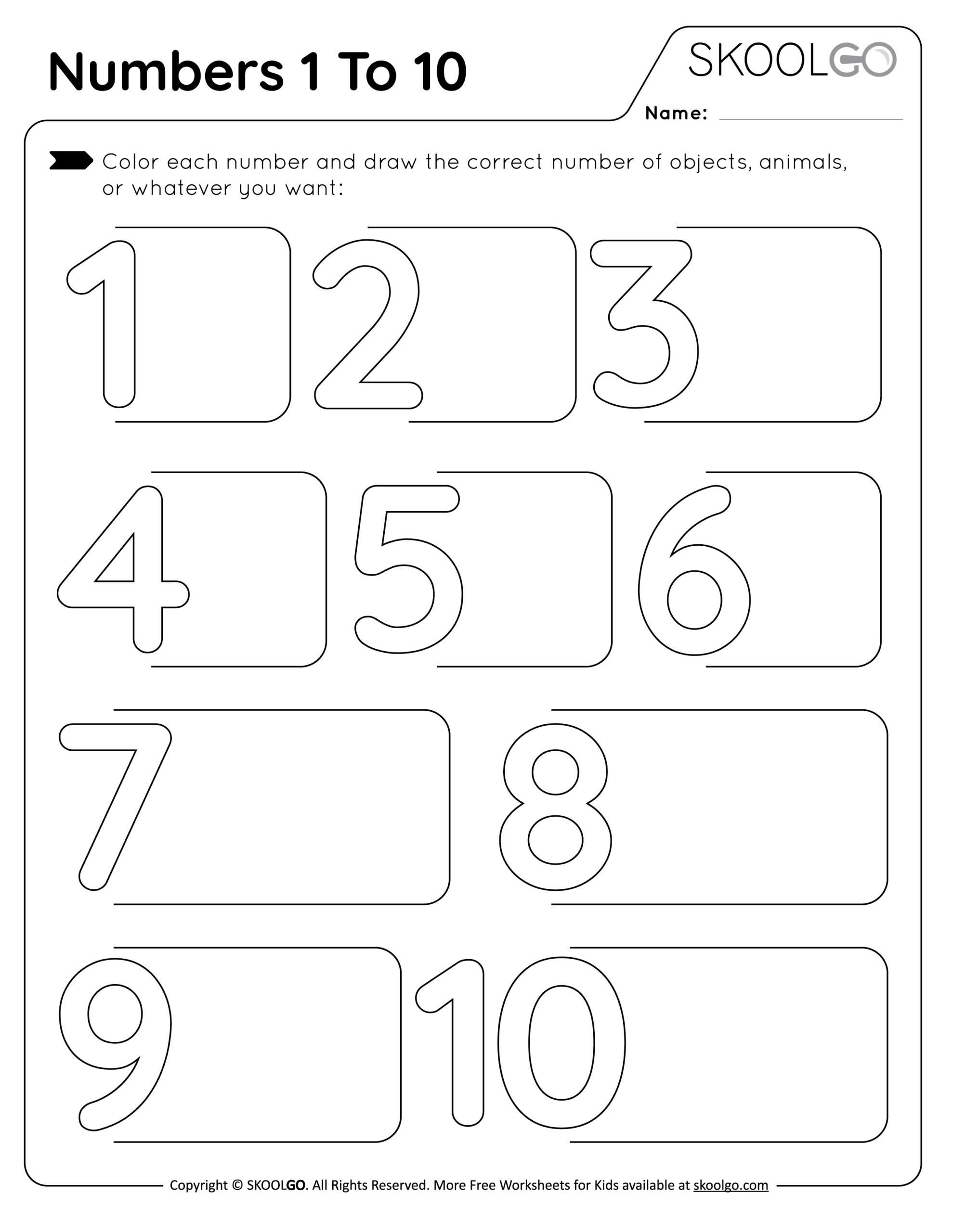 Numbers 1 To 10 Free Worksheet SKOOLGO Numbers One To Ten 1 10 Ezpzlearn