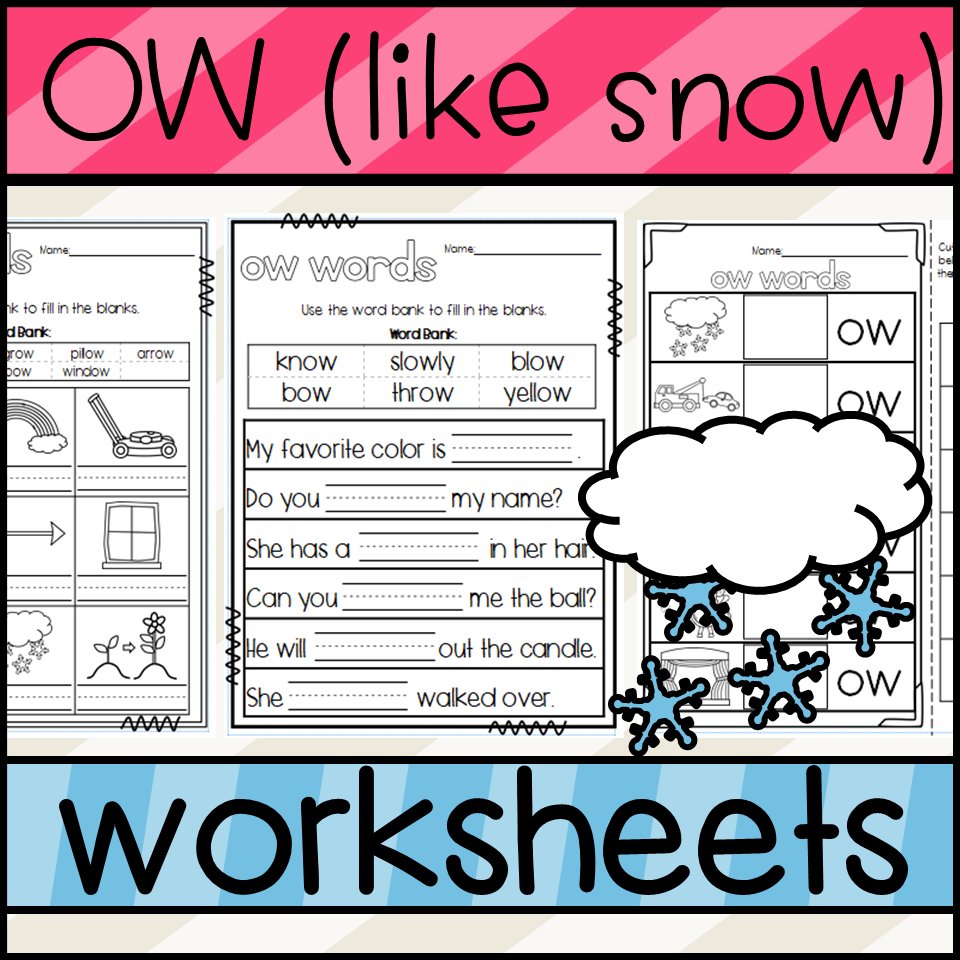 OW Words Worksheets Made By Teachers OW Words Worksheets Made By Teachers
