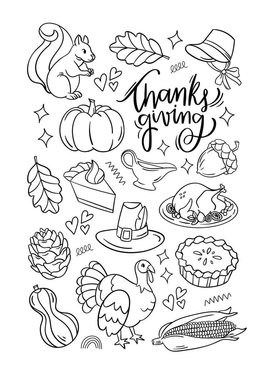 Page 2 Free Printable Thanksgiving Worksheet Templates Canva