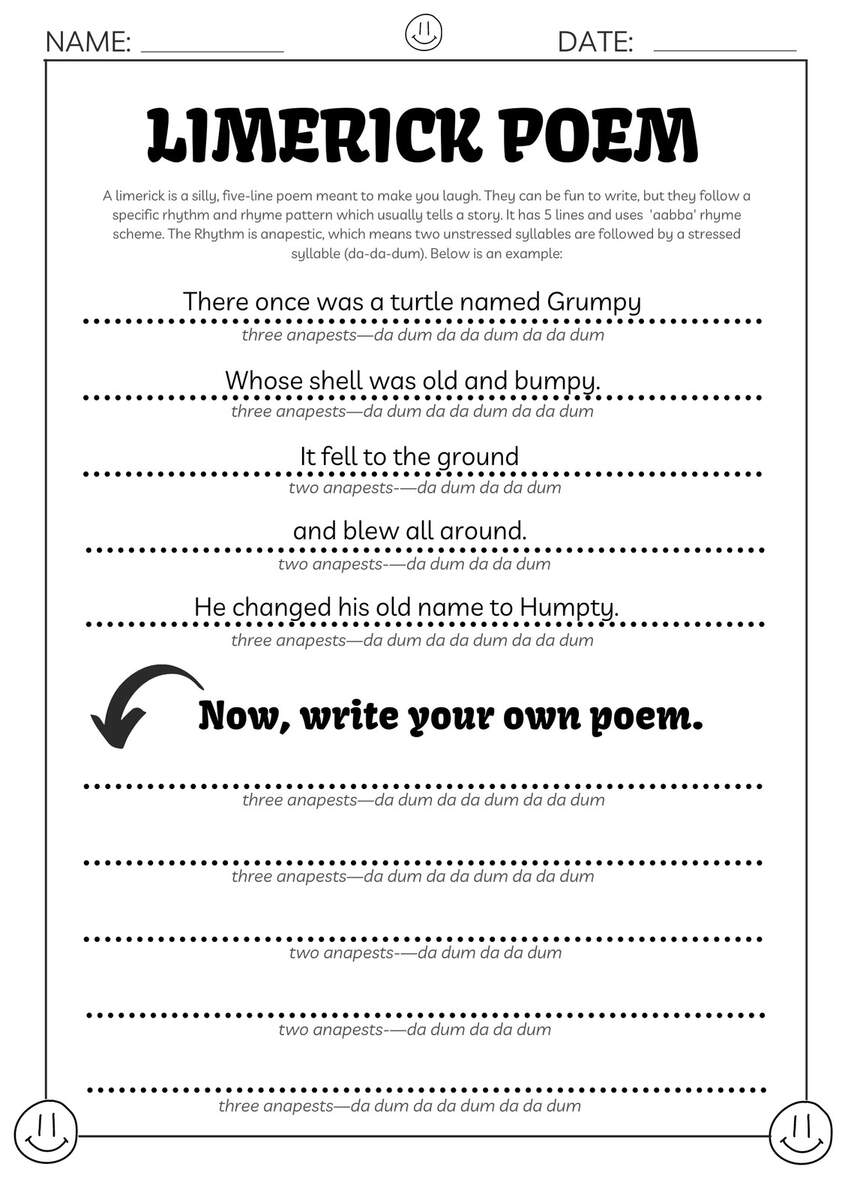 Page 3 Free And Customizable Poem Templates Page 3 Free And Customizable Poem Templates
