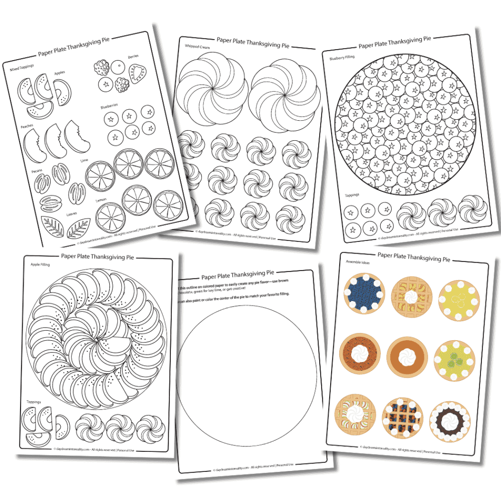 Paper Plate Thanksgiving Pies Craft For Kids Pumpkin Apple More Free PDF Template Daydream Into Reality Paper Plate Thanksgiving Pies Craft For Kids Pumpkin Apple More Free PDF Template Daydream Into Reality