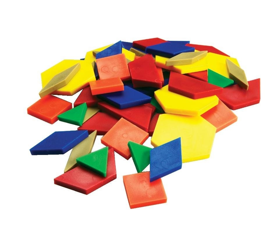 Pattern Blocks Manipulatives Math Concepts With Geometric Shapes Hand2mind Free Printable Pattern Block Building Challenge Dice