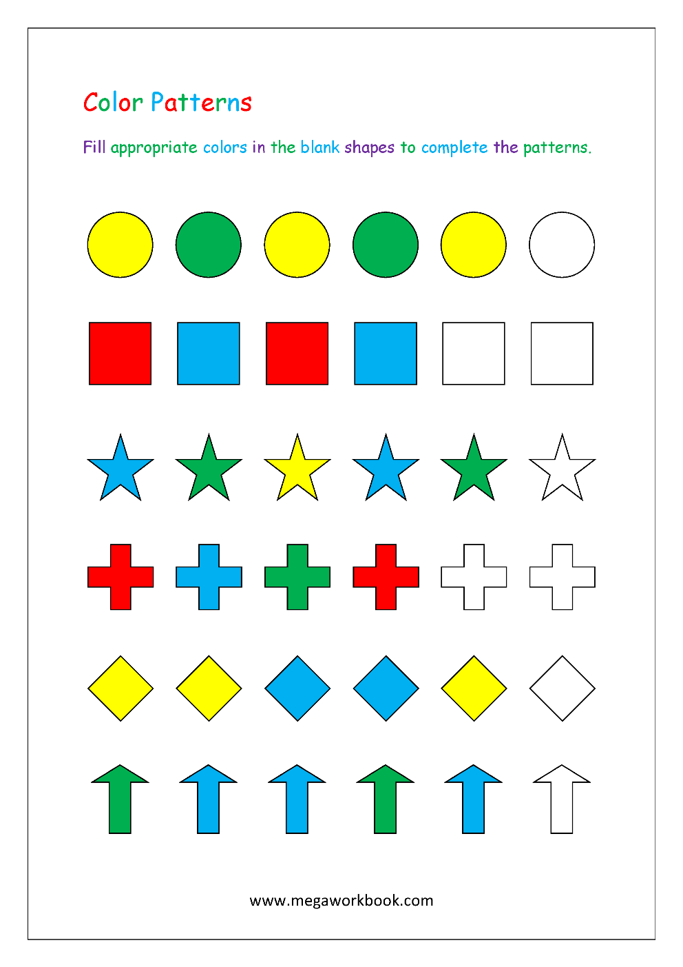 Patterns For Preschool Patterns For Kindergarten Pattern Worksheets For Preschool Pattern Worksheets For Kindergarten Kindergarten Pattern Worksheet MegaWorkbook Patterns For Preschool Patterns For Kindergarten Pattern Worksheets For Preschool Pattern Worksheets For Kindergarten Kindergarten Pattern Worksheet MegaWorkbook