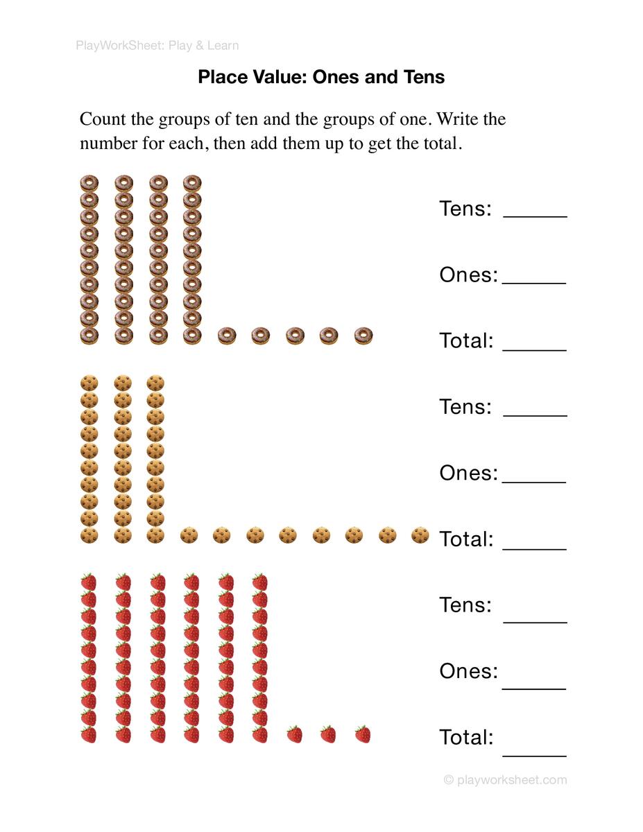 Place Value Ones And Tens Free Printables For Kids Place Value Ones And Tens Free Printables For Kids