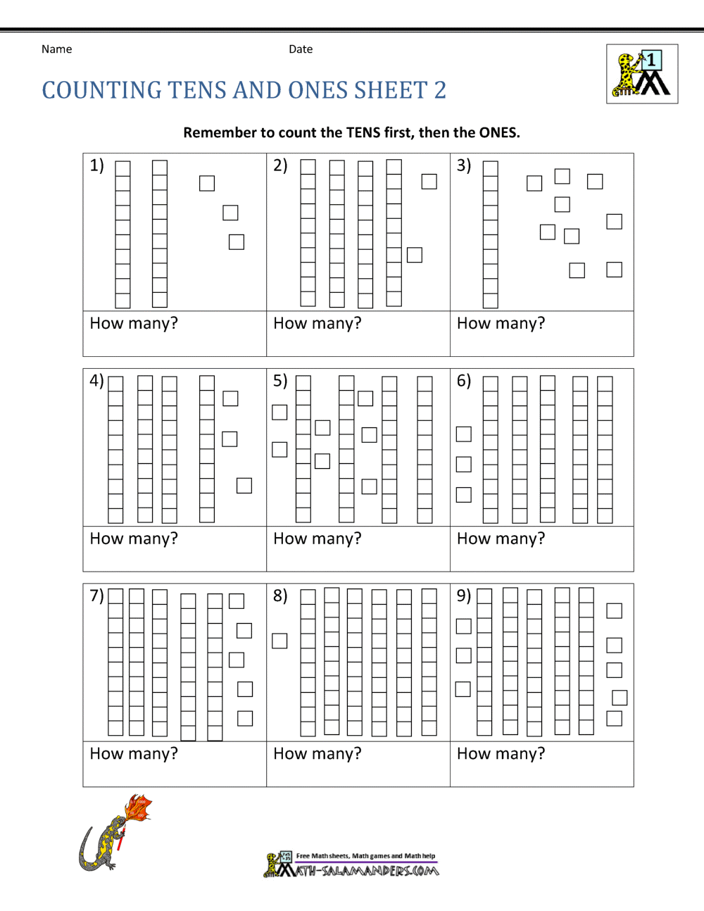 Place Value Ones And Tens Worksheets Place Value Ones And Tens Worksheets